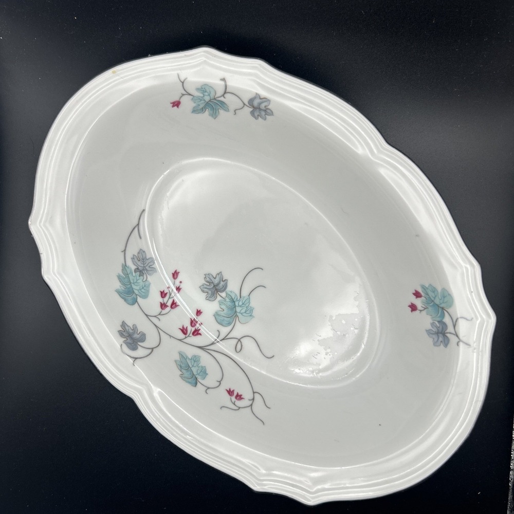 Vintage Baronet China (Japan) Serving Bowl Oval Sandra Ivy Floral